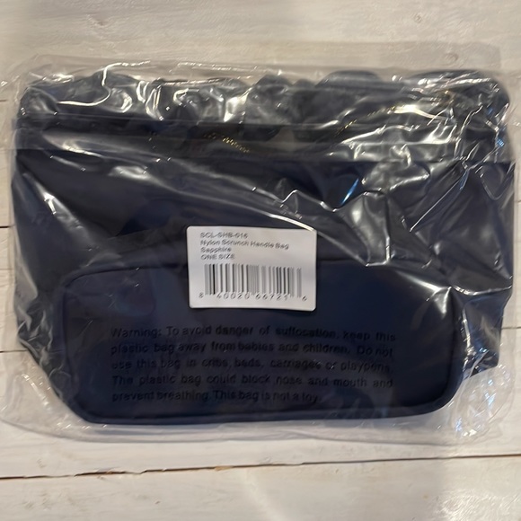 Stoney Clover Lane SCL Scrunch Handle Bag Sapphire NWT - Picture 2 of 3